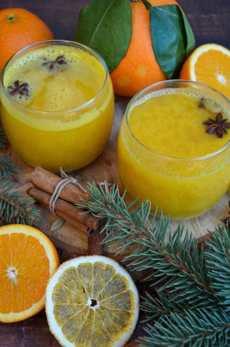 Jus d'orange chaud aux épices