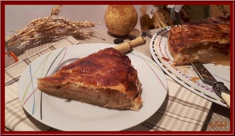 Galette à la poire et crème d'amande