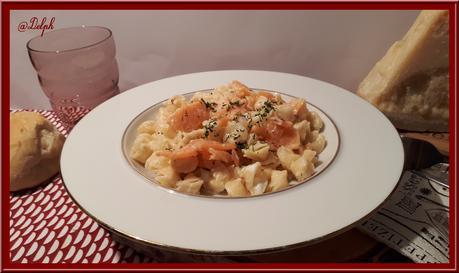 Pâtes collerettes au saumon fumé Pâtes collerettes au saumon fumé