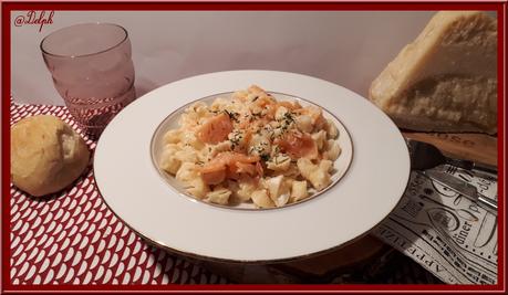 Pâtes collerettes au saumon fumé Pâtes collerettes au saumon fumé