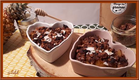 Crumble d'ananas au spéculoos Crumble d'ananas au spéculoos