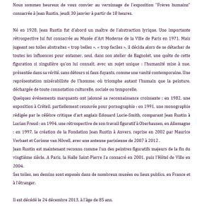 Galerie Schwab Beaubourg  « RUSTIN » Frères humains à partir du 30 Janvier 2020