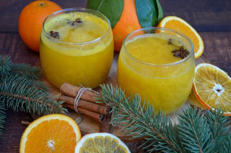 Jus d'orange chaud aux épices