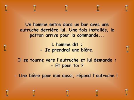 Blague - Le vieil homme et l'autruche