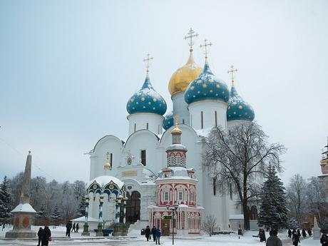Russie, Serguiev Possad, Monastère, Othodoxe, Coupoles