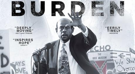 Affiche US pour le drame Burden signé Andrew Heckler