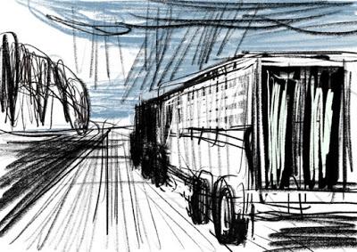 Dessins sur la Route, Drive by Drawings .