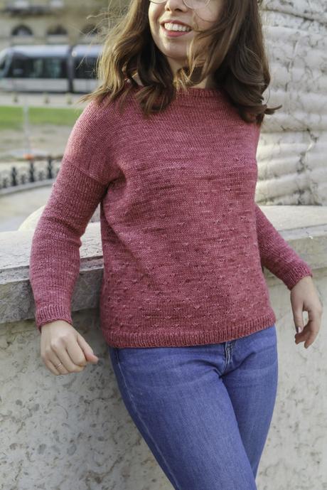 Mon pull Erell Framboise