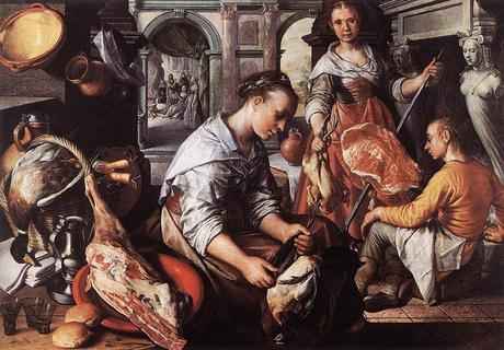 Joachim_Beuckelaer_ 1565 _Christ_in_the_House_of_Martha_and_Mary_Musees Royaux des Beaux-Arts, Brussels