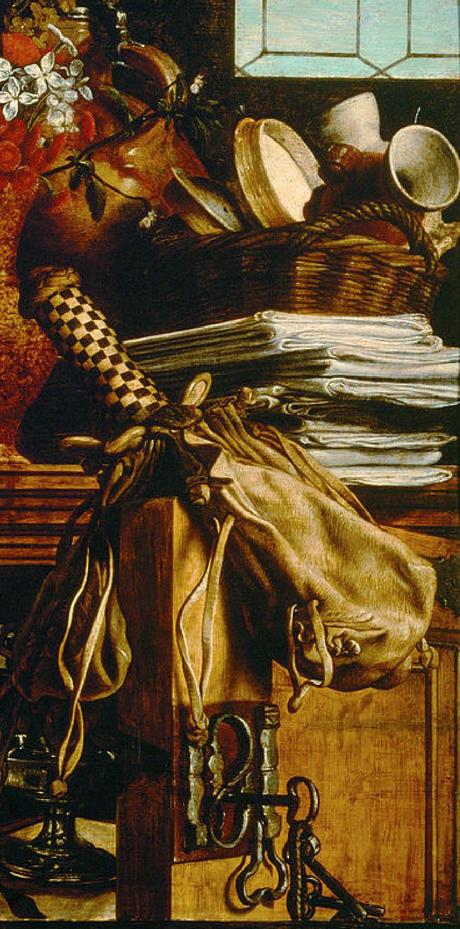 Un pendant très particulier : les Fileuses Aertsen 1552 Christ in the house of Martha and Mary Kunsthistorishes Museum Wien tiroir