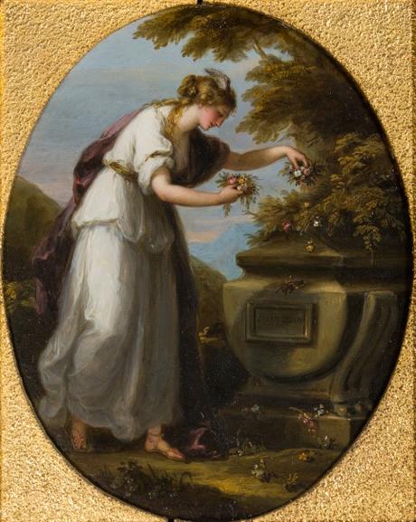 Angelica Kauffman 1772 Fame Decorating Shakespeare’s Tomb Burghley House