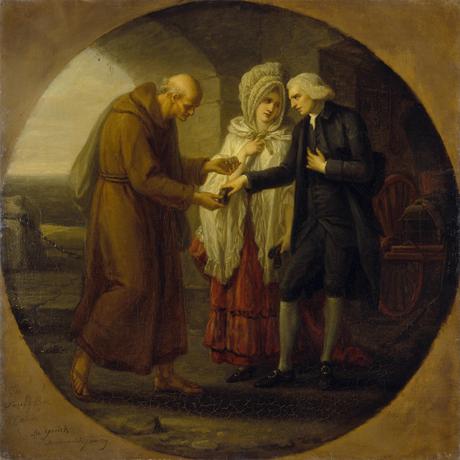 Angelika Kauffmann 1777 apres Monk from Calais Ermitage Saint Petersbourg