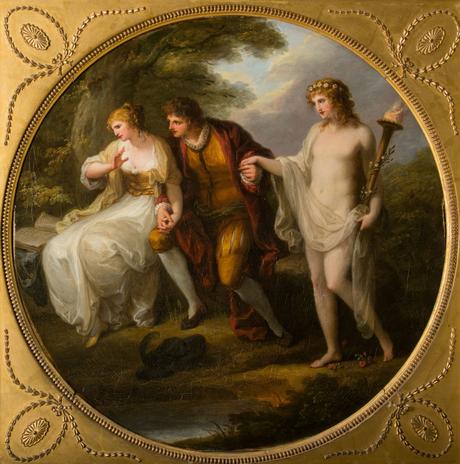 Angelica Kauffmann 1778 ca Abelard presenting Hymen to Heloise -Burghley House Collection,