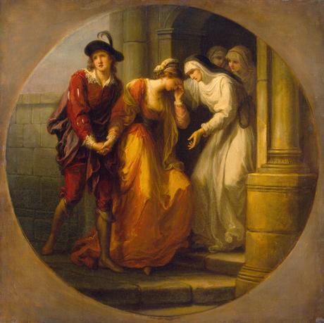 Angelika Kauffmann 1780 avant Parting of Abelard and Heloise Ermitage Saint Petersbourg