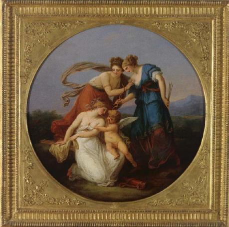Angelica Kauffmann 1777 3 Amor Streitet mit den Grazien um Seine Pfeile Voralberg Museum Bregenz