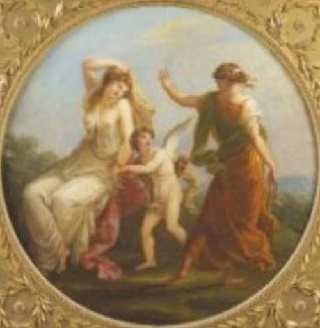 Angelica Kauffmann 1780a ca La Beaute enchainee par l'Amour et desertee par la Prudence coll priv