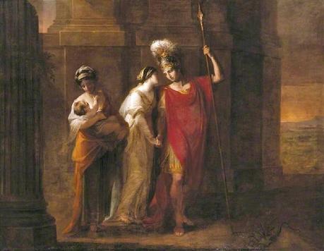Angelica Kauffmann 1768 Hector faisant ses adieux a Andromaque Saltram, Devon (c) National Trust