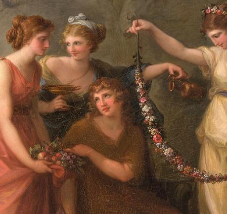 Angelica Kauffmann 1782 Telemachus and the Nymphs of Calypso MET detail Telemaque