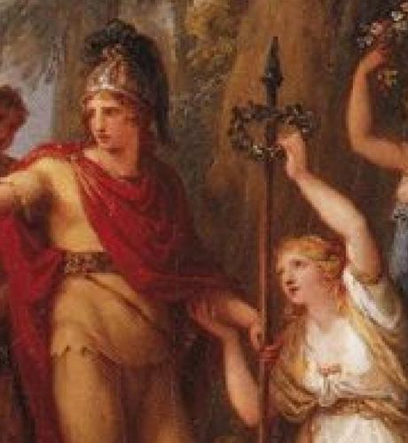 Angelica Kauffmann 1785 Hermann couronne par Tusnelda Tiroler Landesmuseum Ferdinandeum, Innsbruck detail