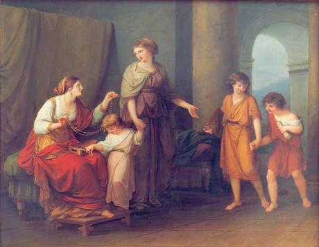 Angelica Kauffmann 1785 Maria Carolina of Naples Cornelia mere des Gracques Schlossmuseum Weimar