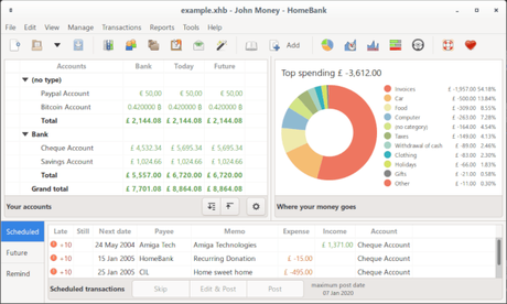 HomeBank, logiciel de comptabilité personnelle