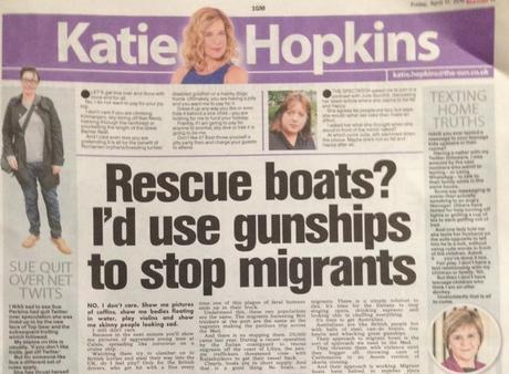 @Epelboin soutient le droit absolu de @KTHopkins d' appeler au meurtre des migrants ! 🤮