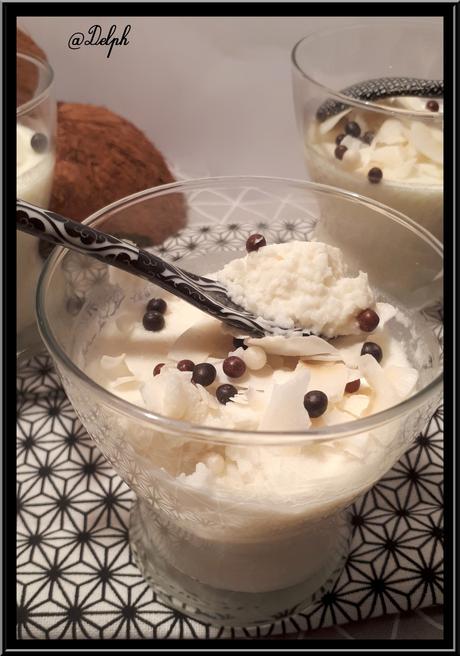 Mousse de noix de coco Mousse de noix de coco