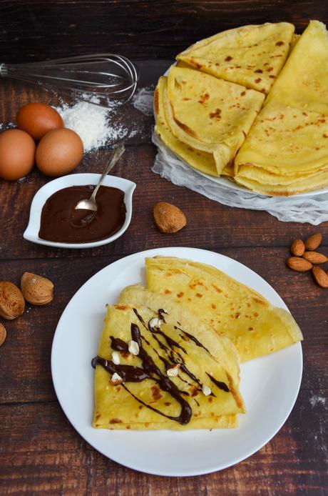 Crêpes au lait d’amande Crêpes au lait d’amande