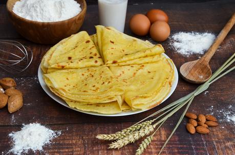 Crêpes au lait d’amande Crêpes au lait d’amande