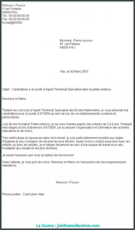 Modèle Lettre Demande De Titularisation Fonction Publique ...