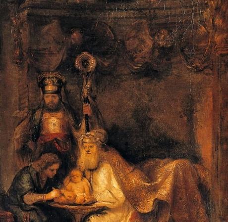 Rembrand (studio) 1646 Circumcision_of_Christ,_sHerzog_Anton_Ulrich-Museum,_Braunschweig detail