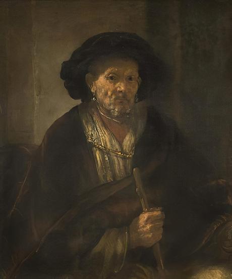 Rembrandt, 1655, Vieille homme assis National Museum, Stockholm