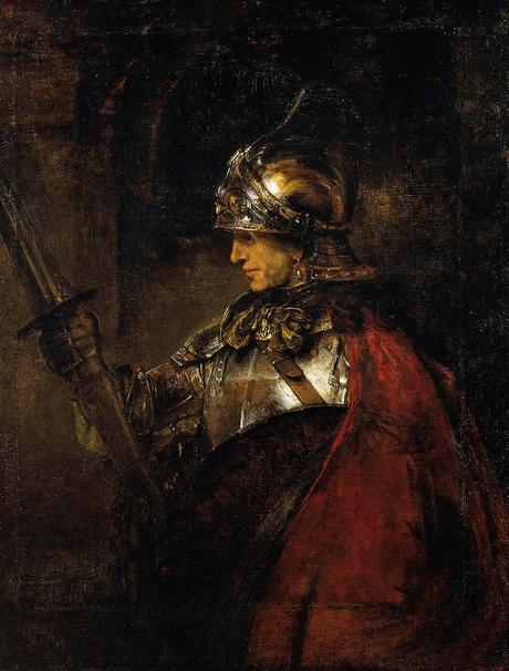 Rembrandt 1655 Man_in_Armour (Mars) Glasgow art Gallery