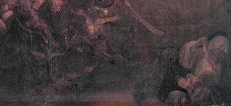 Rembrandt 1636-39 Resurrection Alte Pinakothek Munich contrebas