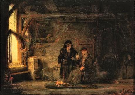 Rembrandt 1645 Tobie et Anna Gemaldegallerie Berlin