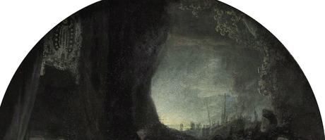 Rembrandt 1636-39 Mise au tombeau Alte Pinakothek Munich detail ouverture