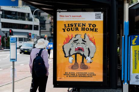 Australie : des affiches non autorisées pour alerter sur le climat