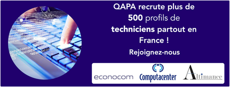 #EMPLOI - Baisse du chômage ? #QAPA Région recrute plus de 500 techniciens partout en France