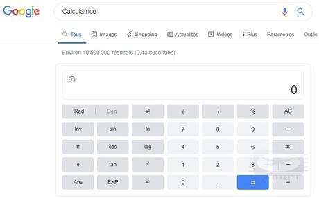 Servez-vous de Google comme calculatrice