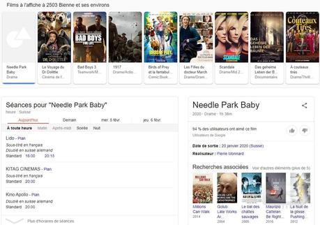 Pour connaître les prochaines séances des films dans votre ville et environ...