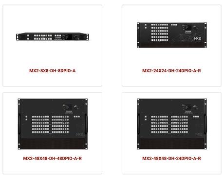 Lightware étend encore sa gamme de matrices MX2 DisplayPort
