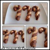 Mise à l’honneur 61 Canne sablés gingembre cacao - La cuisine de poupoule