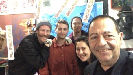 Rencontre avec le collectif de streetartists Le Terrier rue de Wattignies à Paris 12.