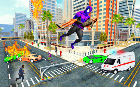 Code Triche Superhero Spider Rope City Rescue Mission APK MOD (Astuce) 1