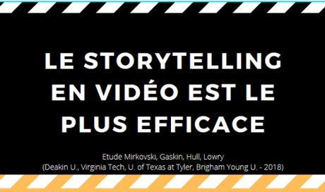La vidéo donne le meilleur storytelling La vidéo donne le meilleur storytelling