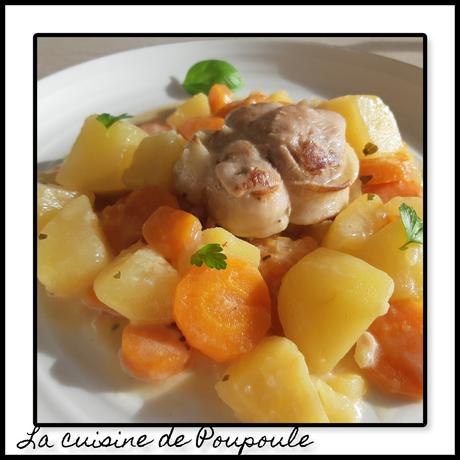 Paupiettes de veau pommes de terre et carottes