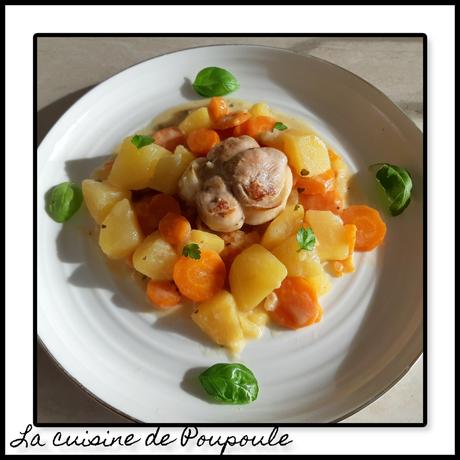 Paupiettes de veau pommes de terre et carottes