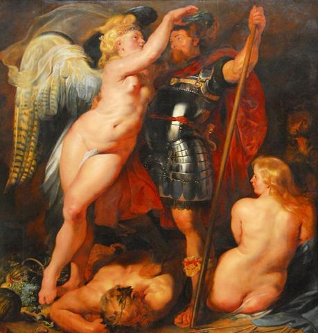 Rubens 1613-14 Le couronnement du heros vertueux Alte Pinakothek Munich 221 cm x 200.