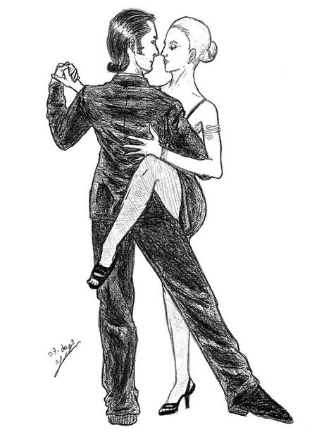 Unis par la danse - couple de danseurs en noir et blanc