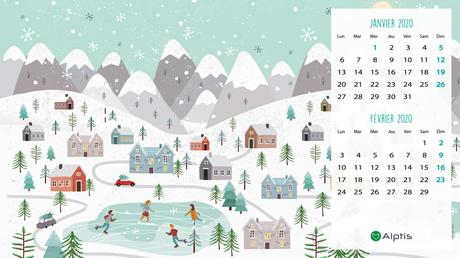 Calendrier fond d'écran février 2020 – Wallpaper Calendar February 2020